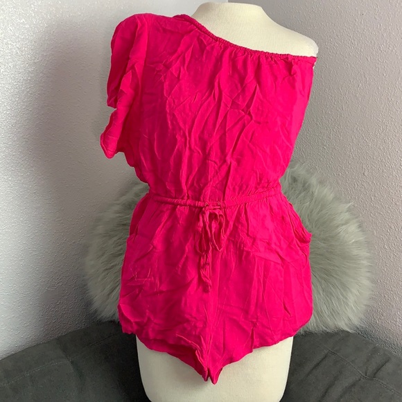 Fuchsia One-Piece Romper - Picture 1 of 4